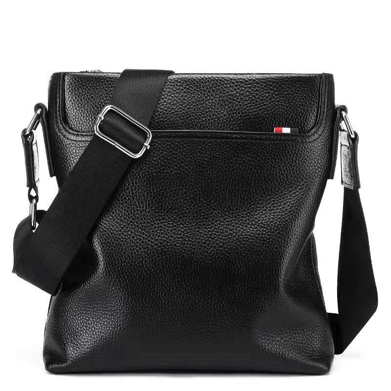 Muška kožna crossbody torba za poslovna putovanja, model 1882-1, ultra lagana, unutarnja podstava od poliestera
