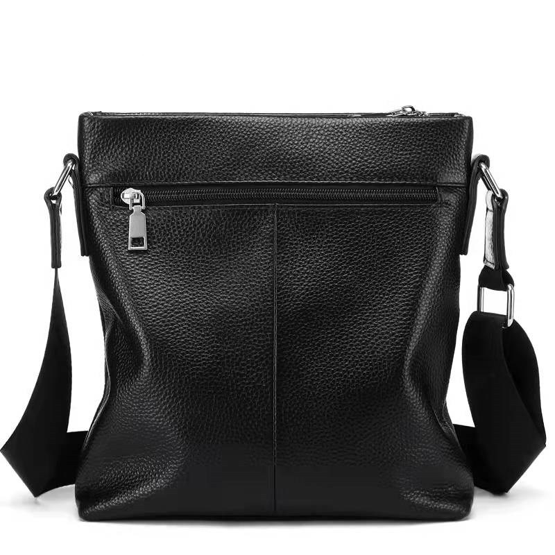 Muška kožna crossbody torba za poslovna putovanja, model 1882-1, ultra lagana, unutarnja podstava od poliestera