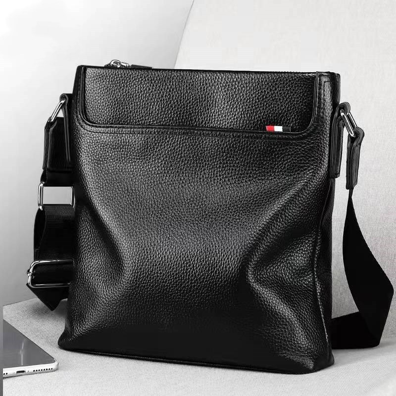 Muška kožna crossbody torba za poslovna putovanja, model 1882-1, ultra lagana, unutarnja podstava od poliestera