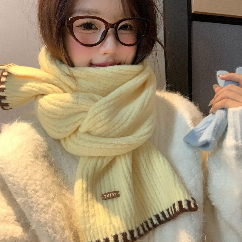 Плетен шал за зима – пази топлината, полиестерна материя, плетена изработка