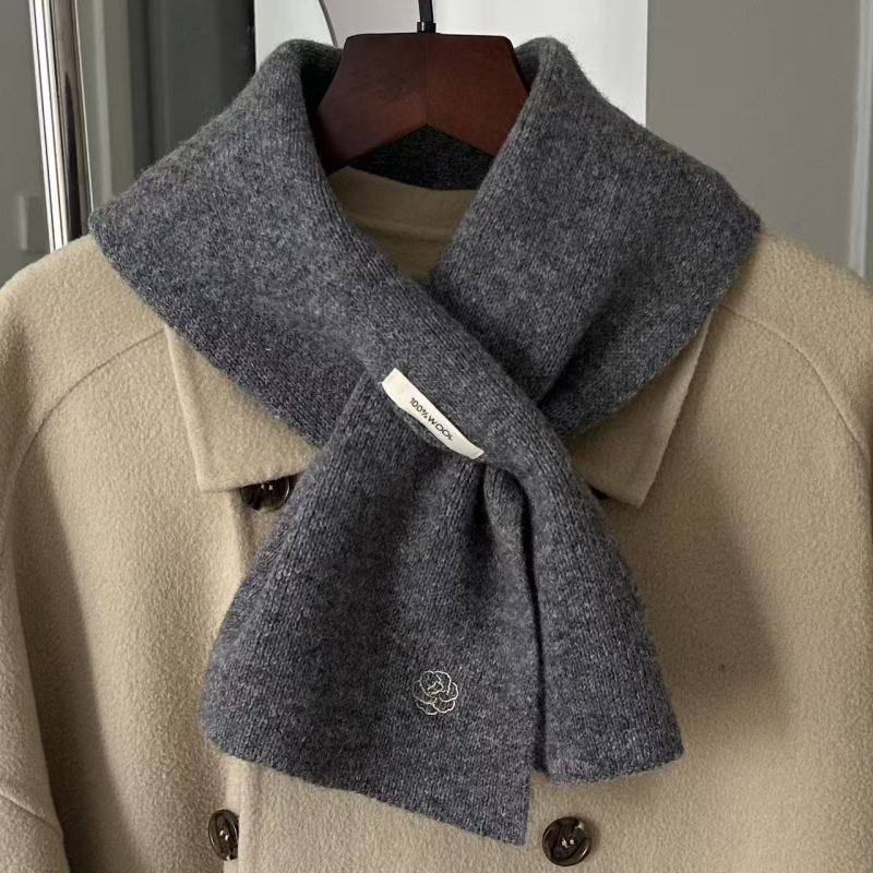 Šal od 100% vune, warp-knitting tehnika, zimski, topao, poslovni stil