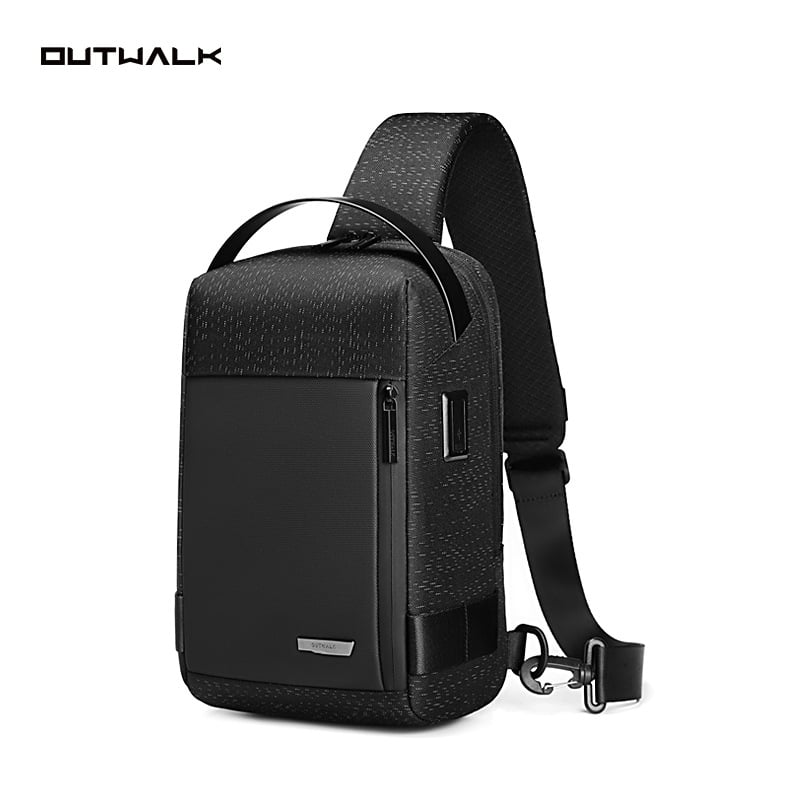 Muška torbica preko ramena - Casual korejski stil, crossbody, vodootporna (Oxford tkanina; Model L1155; Marka: Outwalk/forewalk; Podstava: Poliester)