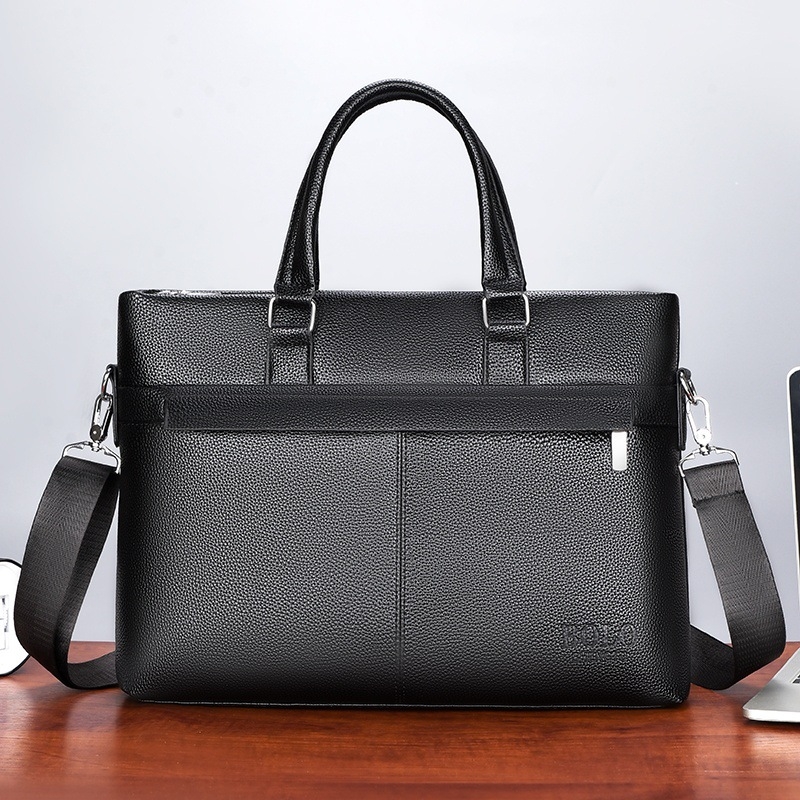 PU кожена мъжка делова чанта-портфейл, хоризонтална, за командировки; Стил: бизнес командировка; Материал: PU; Шаблон: едноцветен; Подплата: полиестер; Функции: водоустойчива, разширение, намалява натоварване