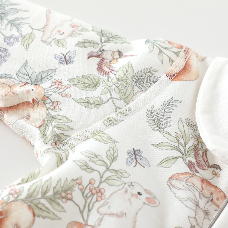 Βρεφικός ολόσωμος φορμά βαμβακιού, χειμώνας, μακριά μανίκια, unisex