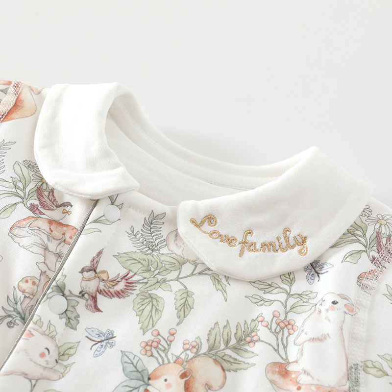 Βρεφικός ολόσωμος φορμά βαμβακιού, χειμώνας, μακριά μανίκια, unisex