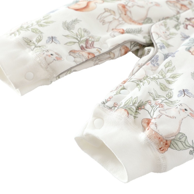 Βρεφικός ολόσωμος φορμά βαμβακιού, χειμώνας, μακριά μανίκια, unisex