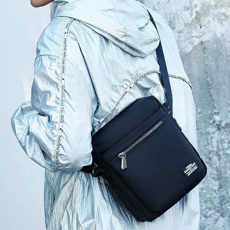 Muška torba preko ramena - PU koža, poslovni stil, model 3774, s unutarnjim pretinacem