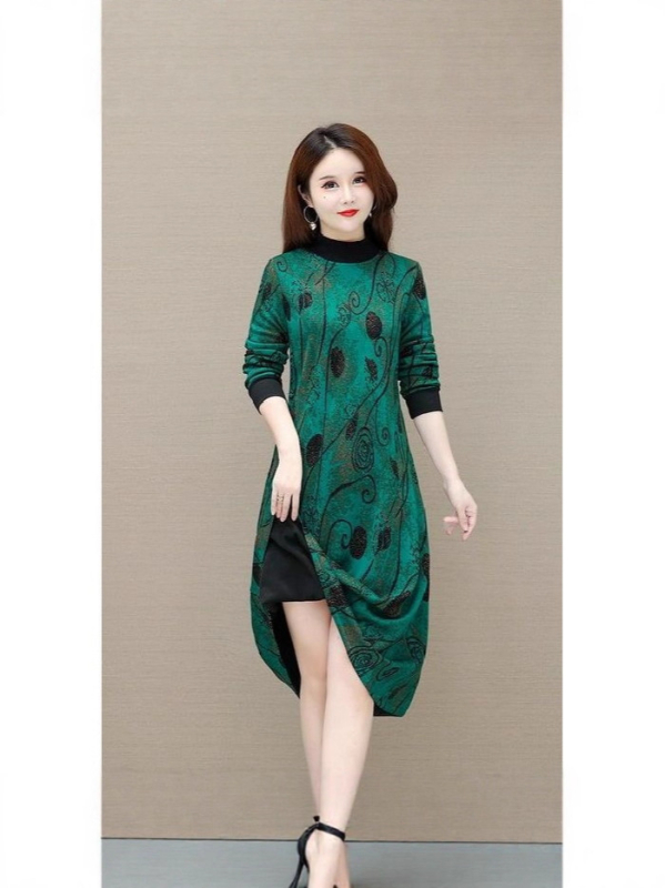 Ruha A-vonalú sziluettel és V-nyakkal (acetate satin, minimalist stílus, mid-length)