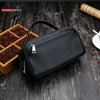 Férfi kézitáska, valódi bőr, felsőréteg borjúbőr, egyszínű, Business Elite stílus