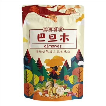 Geantă de ambalare a nucilor cu ZIP din plastic, pentru fructe uscate — Brand: Jichang Plastic Industry