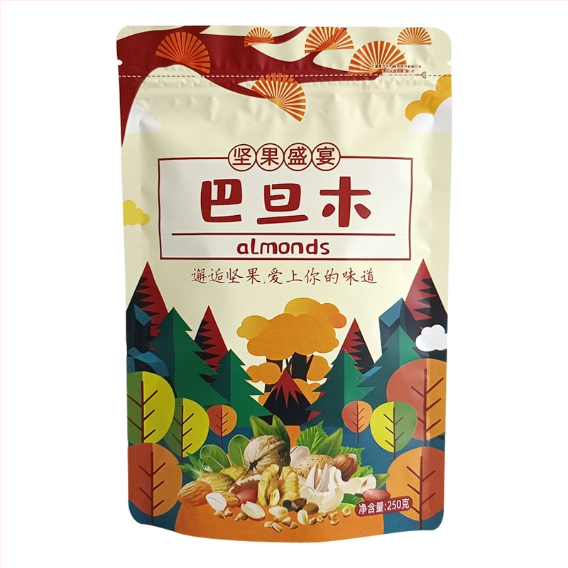 Geantă de ambalare a nucilor cu ZIP din plastic, pentru fructe uscate — Brand: Jichang Plastic Industry