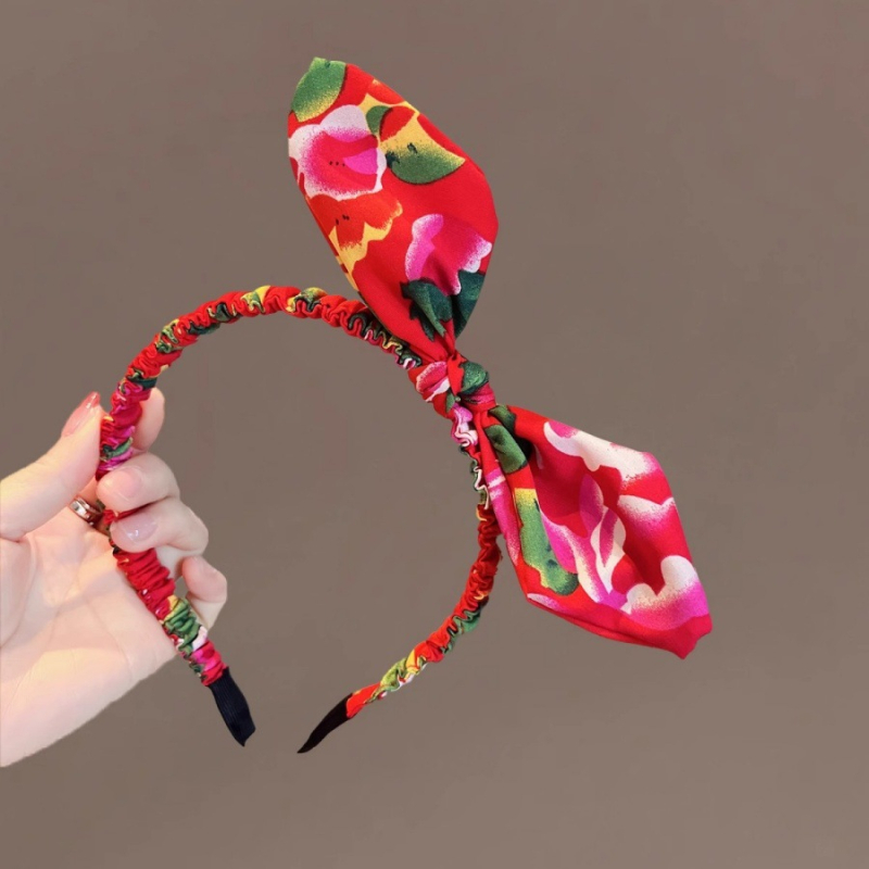 Hajpánt masnival – kevert anyagok, kézzel készített, 2025 tavasza, pásztor stílus, friss és édes