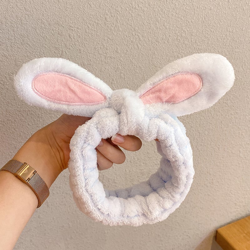 Arcmaszk fejpánt, koreai stílus, anyag: szövet, kockás minta, állat alak – fejfedő kiegészítő