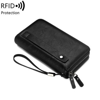 RFID kártyatartó pénztárca – PU bőr, városi minimalist design, lopás elleni védelem, antimagnetikus, modell QB327
