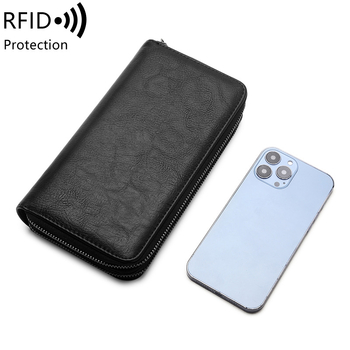 RFID kártyatartó pénztárca – PU bőr, városi minimalist design, lopás elleni védelem, antimagnetikus, modell QB327