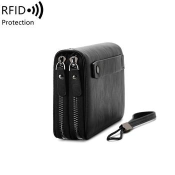 RFID kártyatartó pénztárca – PU bőr, városi minimalist design, lopás elleni védelem, antimagnetikus, modell QB327