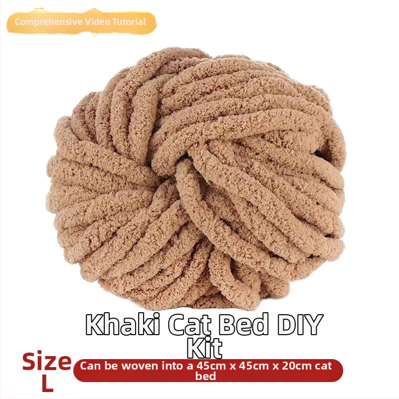 Κυκλικό γατόσπιτο από μαλλί, ημι-κλειστό, αναπνεόμενο, για εσωτερική χρήση, κατάλληλο για γάτες και σκύλους