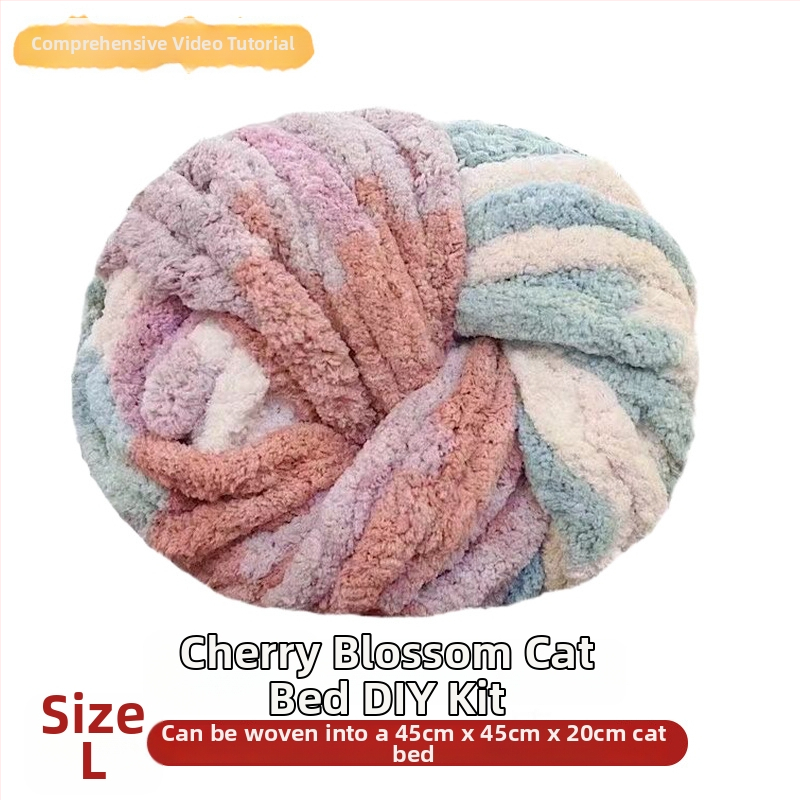 Κυκλικό γατόσπιτο από μαλλί, ημι-κλειστό, αναπνεόμενο, για εσωτερική χρήση, κατάλληλο για γάτες και σκύλους