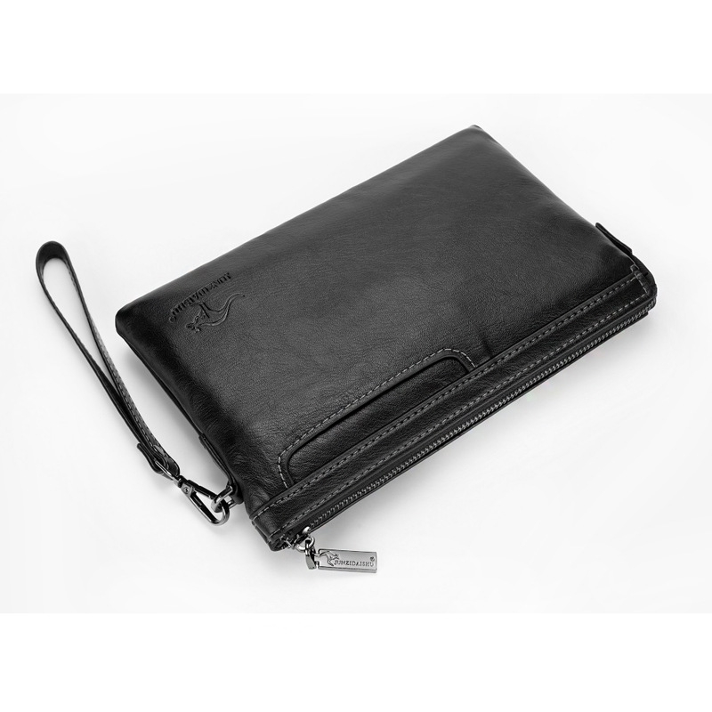 Muški clutch od PU kože, otporan na habanje, gradski stil, podstava od poliester