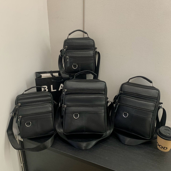 Muška crossbody torba od prave kože, vodootporna, podstava od teleće kože, poslovni stil