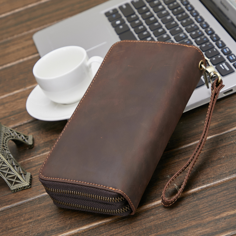 Muški kožni clutch novčanik, model 1003, kravlja koža, otporan na habanje