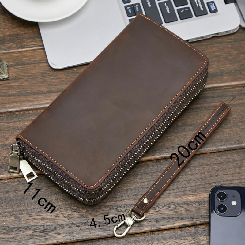 Muški kožni clutch novčanik, model 1003, kravlja koža, otporan na habanje