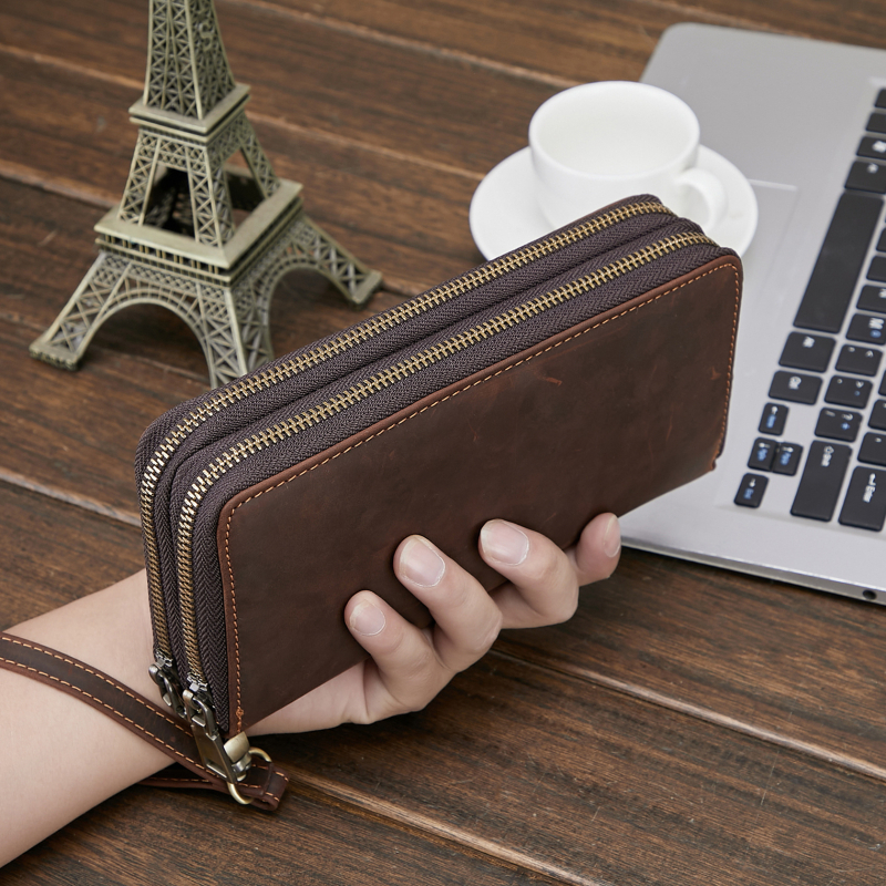 Muški kožni clutch novčanik, model 1003, kravlja koža, otporan na habanje