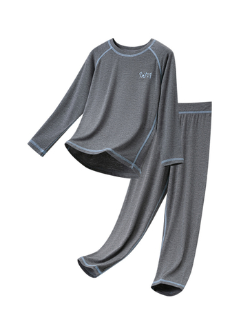 Set de pijamale din modal pentru copii — respirabil, ușor, unisex, pentru copii și adolescenți (8+ ani)