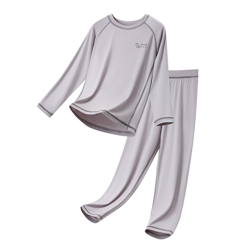 Set de pijamale din modal pentru copii — respirabil, ușor, unisex, pentru copii și adolescenți (8+ ani)