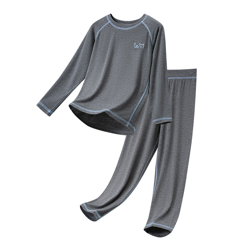 Set de pijamale din modal pentru copii — respirabil, ușor, unisex, pentru copii și adolescenți (8+ ani)