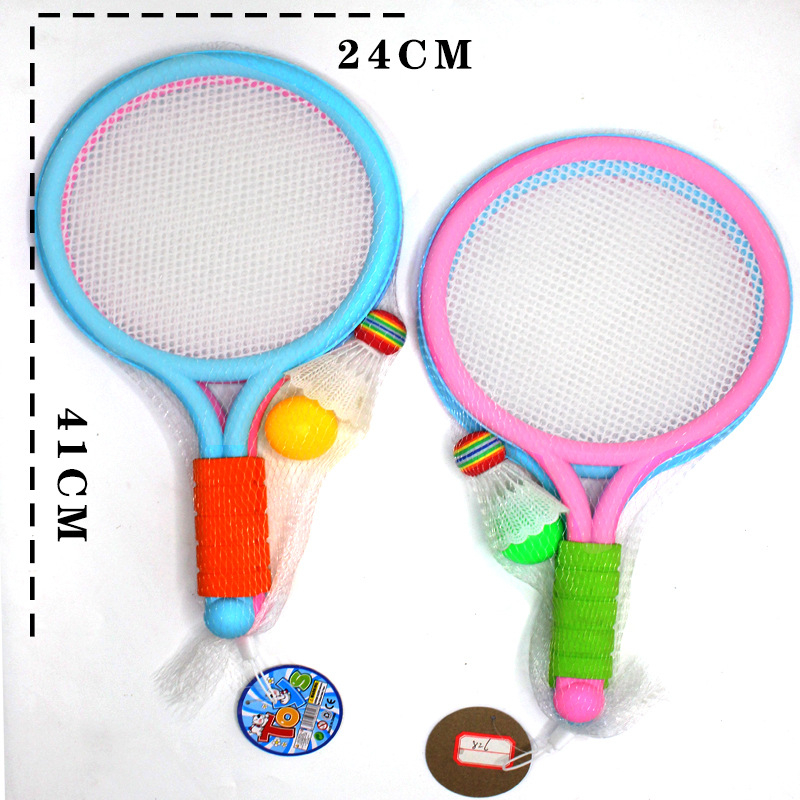 Σετ ρακέτες μπάντμιντον και τένις με πολυεστερικές χορδές, 95–100 g, μέτρια σκληρότητα, εσωτερική/εξωτερική χρήση