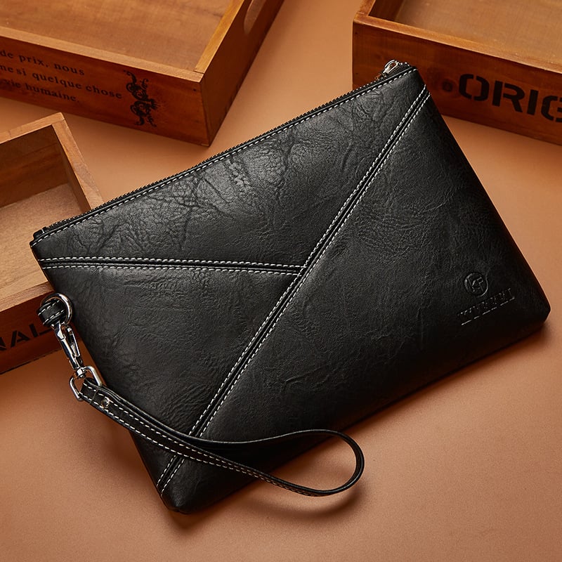 Férfi PU bőrű clutch, vízálló, Modell K-1010, Márka KTEFEI/KATTEFLY