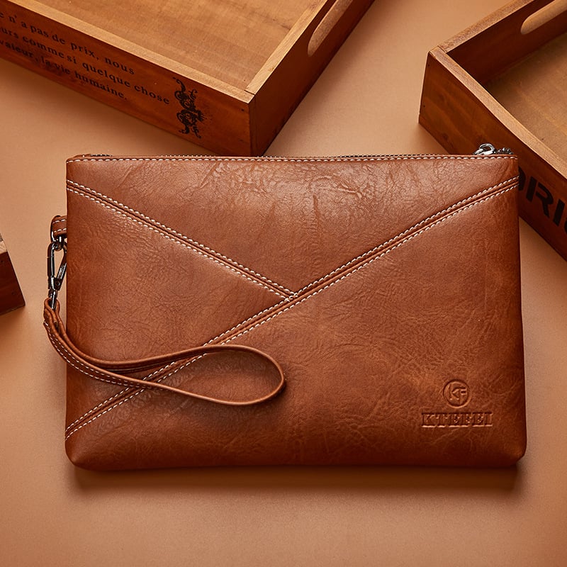 Férfi PU bőrű clutch, vízálló, Modell K-1010, Márka KTEFEI/KATTEFLY