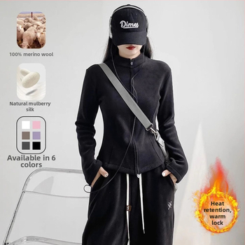 Ζακέτα φλίς με κουκούλα, ριγέ μοτίβο, επένδυση πολυεστέρα