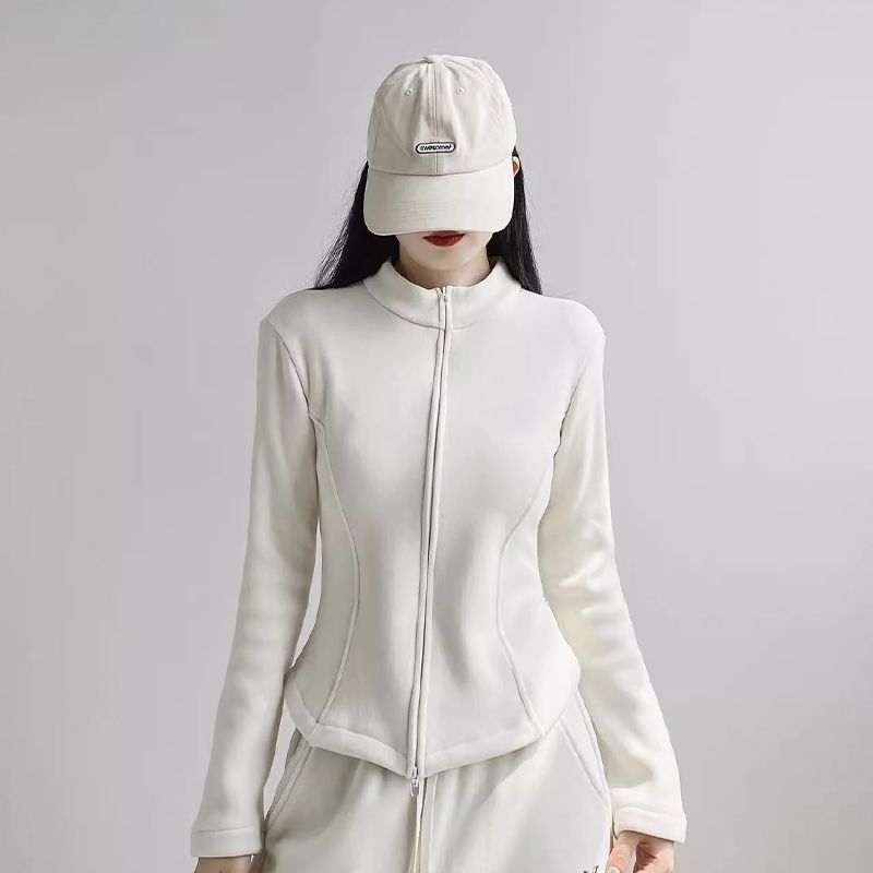 Ζακέτα φλίς με κουκούλα, ριγέ μοτίβο, επένδυση πολυεστέρα