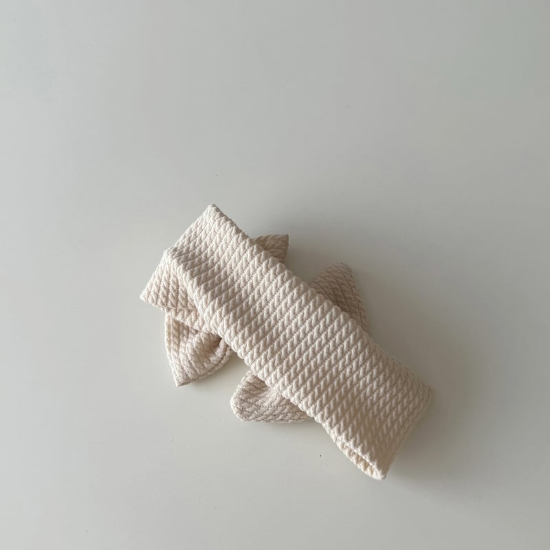 Qiunan koreai stílusú hajpánt babáknak, pamutból készült, masnival