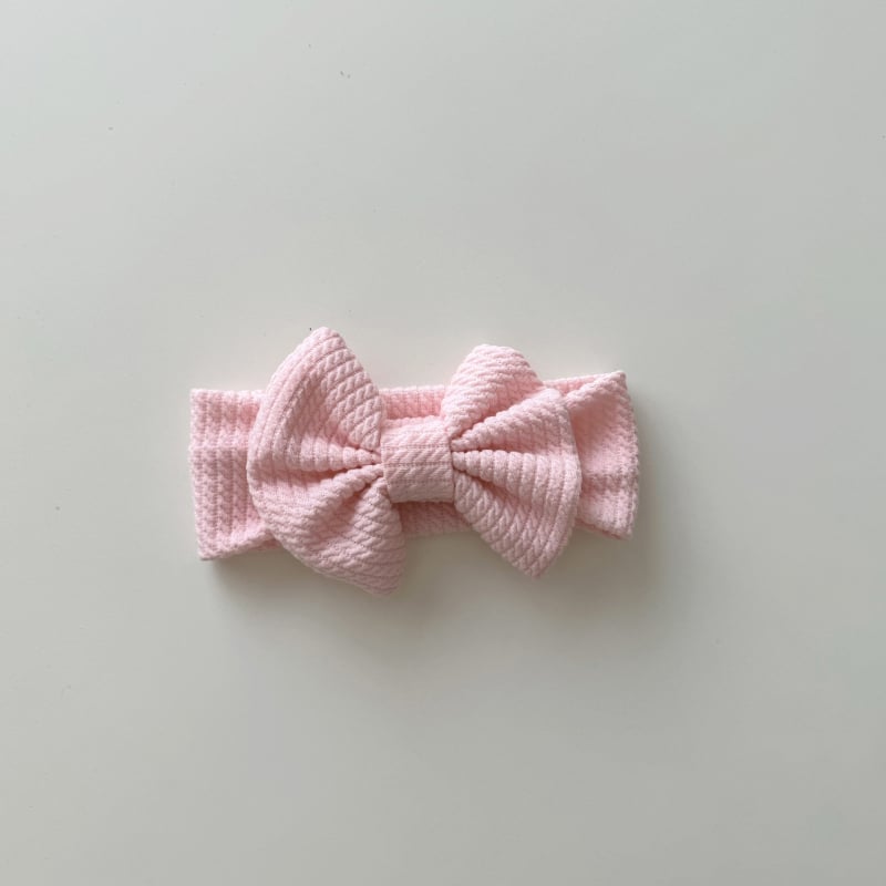 Qiunan koreai stílusú hajpánt babáknak, pamutból készült, masnival