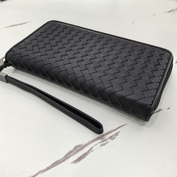 Férfi bőr clutch táska, kézzel varrt első osztályú marhabőrből, klasszikus dizájn, belső bőrös, lélegző, vízálló, lopás elleni védelem