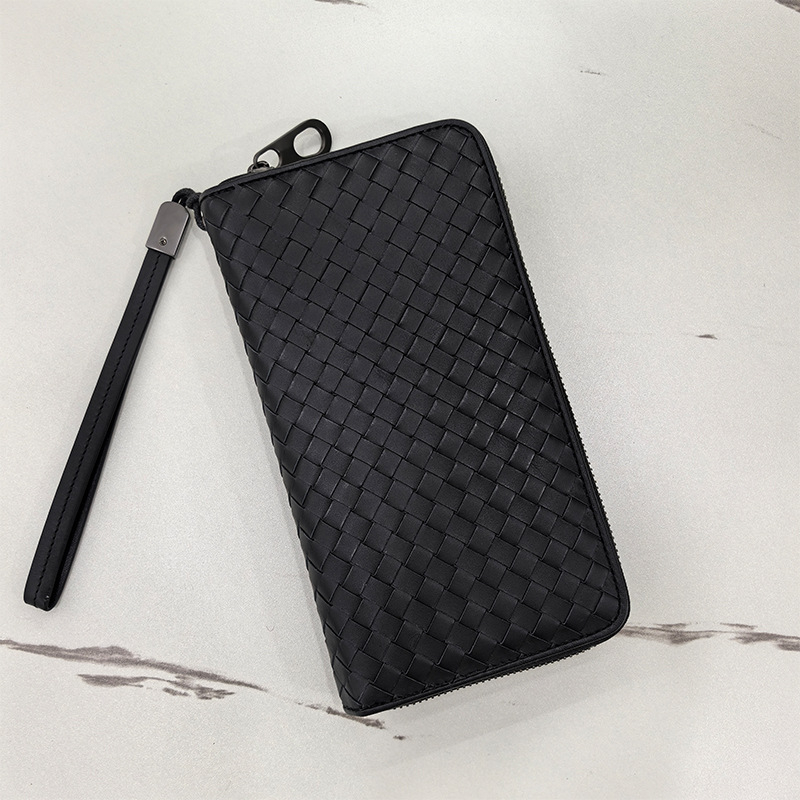 Férfi bőr clutch táska, kézzel varrt első osztályú marhabőrből, klasszikus dizájn, belső bőrös, lélegző, vízálló, lopás elleni védelem