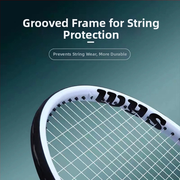 Карбонова тенис ракета – лека, тегло 75–79 г, найлонови струни, дебелина на дръжката G3, подходяща за аматьорски юноши