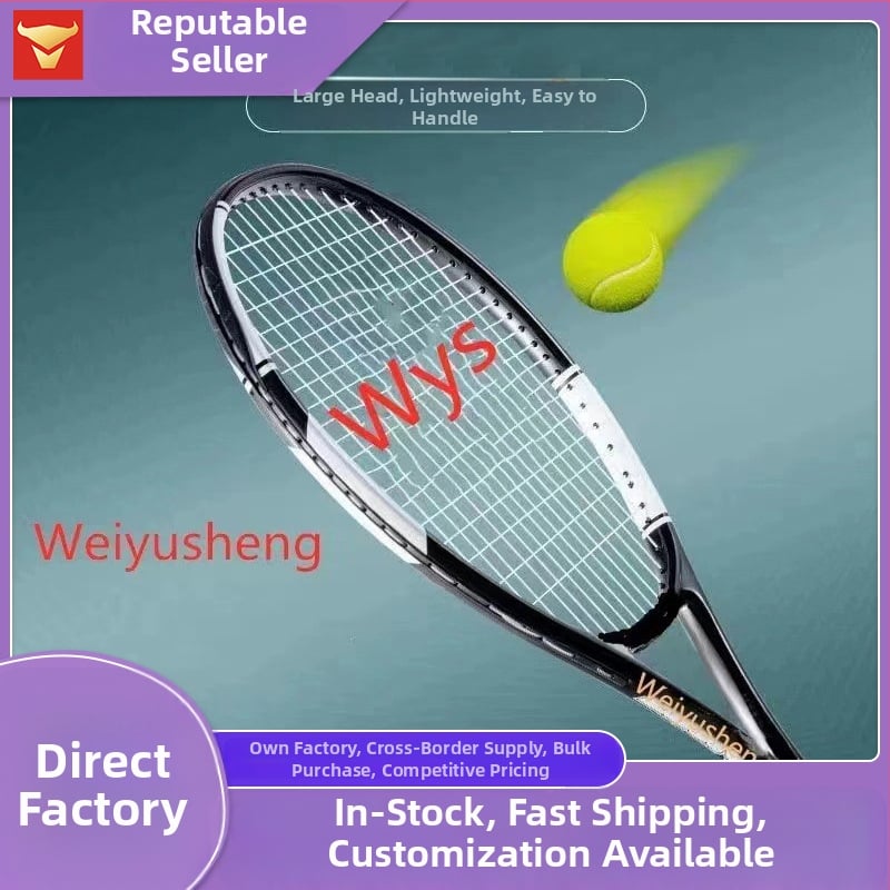 Ρακέτα τένις από ανθρακονήματα – Ελαφριά, 75–79 g, Νάιλον κορδόνια, Λαβή G3, Κατάλληλη για αρχάριους μαθητές