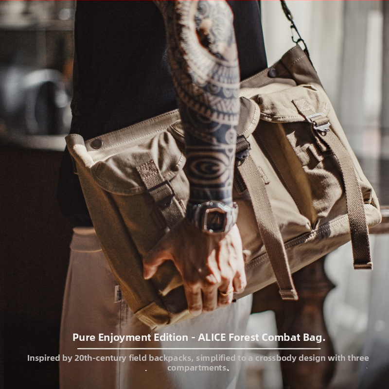 Madden muška crossbody torba – casual stil, pamuk materijal, prozračna, podstava od pamuka, svakodnevna upotreba
