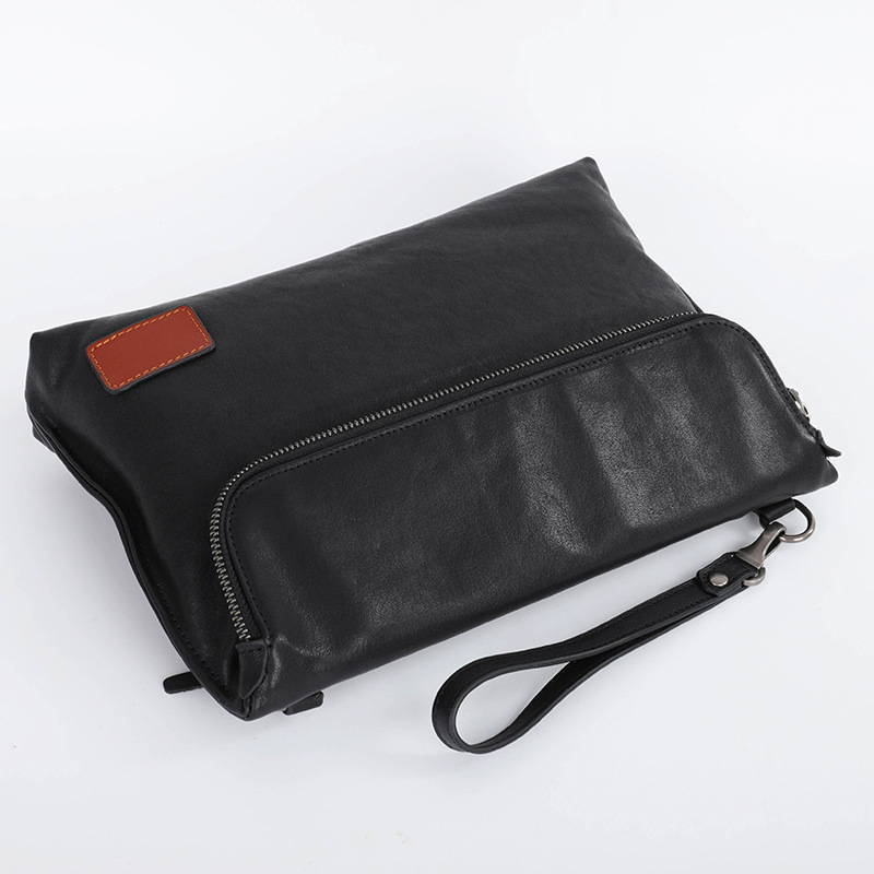 Muška crossbody torba od prave kože, za poslovnu upotrebu, vodootporna, ultra lagana, otporna na habanje