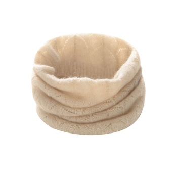 Кашмирен neck gaiter за врата, плътна обикновена плетка, зимна топлина и защита на шията