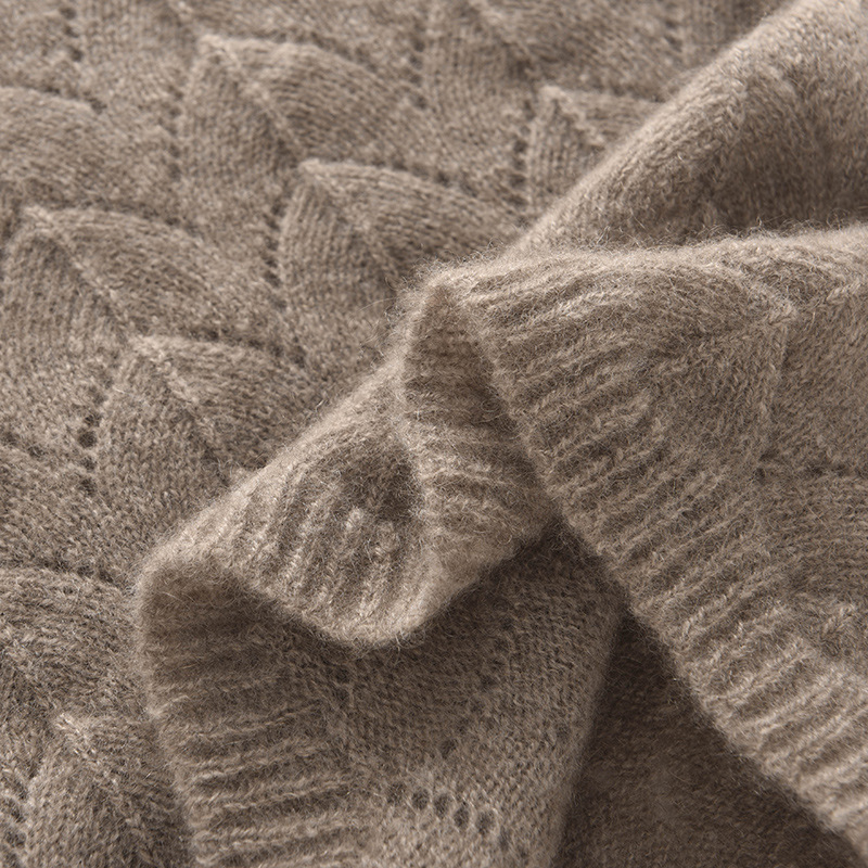 Кашмирен neck gaiter за врата, плътна обикновена плетка, зимна топлина и защита на шията