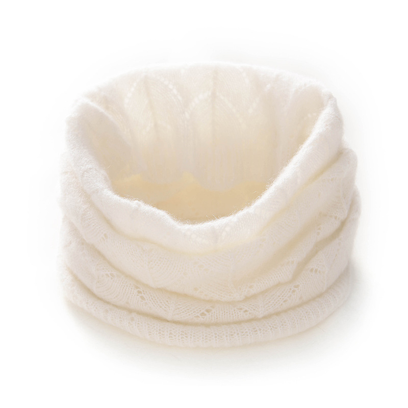 Кашмирен neck gaiter за врата, плътна обикновена плетка, зимна топлина и защита на шията