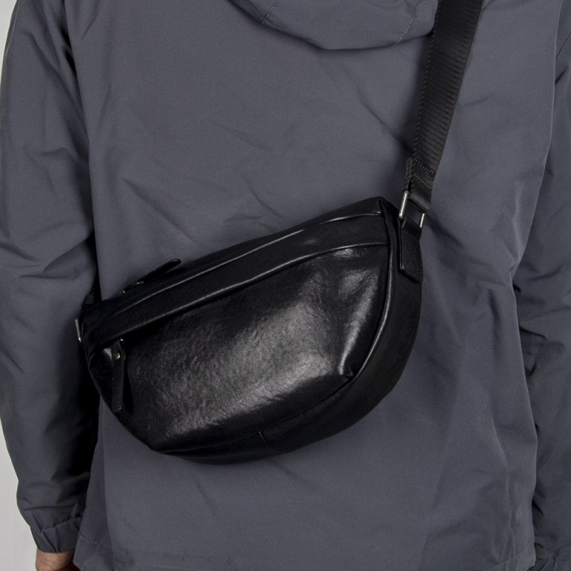 Muška crossbody torba – prava koža, prvi sloj teleće kože, gradski stil, putovanja za slobodno vrijeme, Max