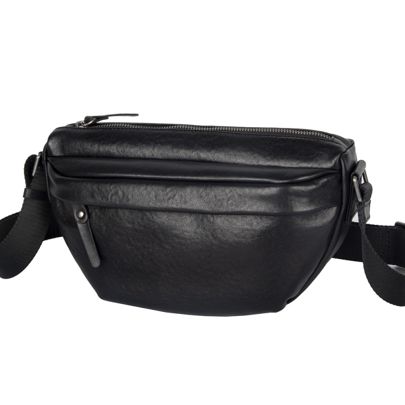 Muška crossbody torba – prava koža, prvi sloj teleće kože, gradski stil, putovanja za slobodno vrijeme, Max