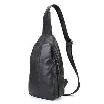 Muška crossbody torba od prave kože, casual stil, podstava od pamuka, Zeno, šifra 9268