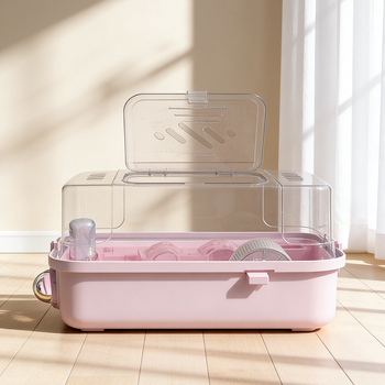 PAWSARTI Κλουβί για Χάμστερ — ABS Υλικό, Ορθογώνιο Σχήμα, Φορητό, Αποσπώμενο και Εξαερισμένο, Για Χάμστερ